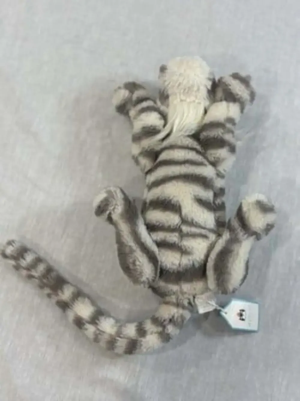 Jellycat SACHA SNOW TIGER - Small Plush - Brand New with Tags